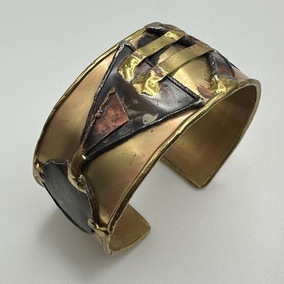 Creative Copper Handmade Copper Bangle Bracelet Artisan Abstract - Picture 5 of 6